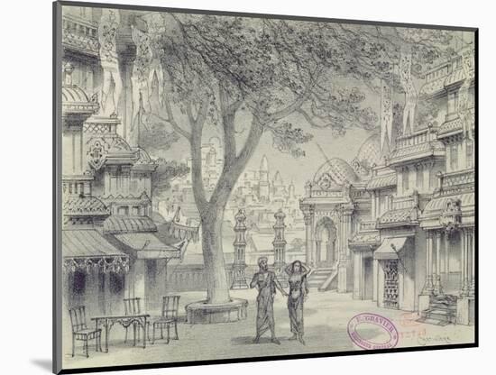 Set Design for Act Ii of the Opera 'Lakme', by Leo Delibes-Antonin Marie Chatiniere-Mounted Giclee Print