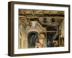 Set Design for 'La Forza Del Destino', C.1862-Carlo Ferrario-Framed Giclee Print