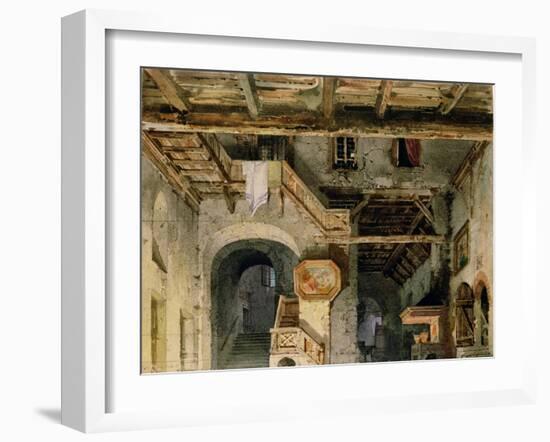 Set Design for 'La Forza Del Destino', C.1862-Carlo Ferrario-Framed Giclee Print