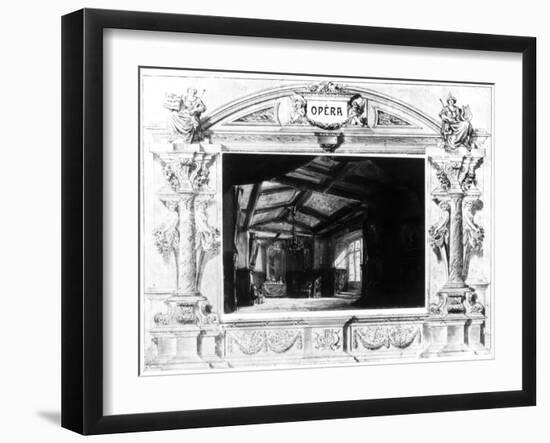 Set Design for Mozart's Don Giovanni, 1875-null-Framed Giclee Print