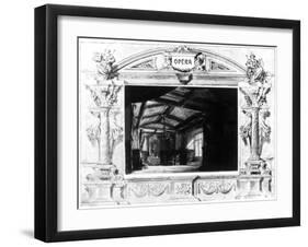 Set Design for Mozart's Don Giovanni, 1875-null-Framed Giclee Print