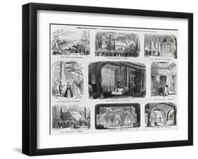 Set Design for Premiere of Opera Don Carlos-Giuseppe Verdi-Framed Giclee Print