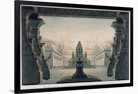 Set Design for the Final Scene of "The Magic Flute" by Wolfgang Amadeus Mozart-Karl Friedrich Schinkel-Framed Giclee Print