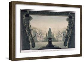 Set Design for the Final Scene of "The Magic Flute" by Wolfgang Amadeus Mozart-Karl Friedrich Schinkel-Framed Giclee Print