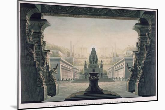 Set Design for the Final Scene of "The Magic Flute" by Wolfgang Amadeus Mozart-Karl Friedrich Schinkel-Mounted Giclee Print
