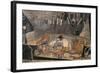 Set Design for 'The Lower Depths' (Nachtasyl)-Edward Suhr-Framed Giclee Print