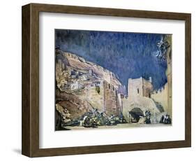 Set Design for the Opera Judith by Alexander Serov, 1907-Valentin Serov-Framed Giclee Print