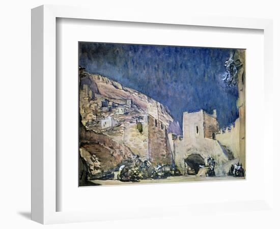 Set Design for the Opera Judith by Alexander Serov, 1907-Valentin Serov-Framed Giclee Print