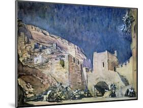 Set Design for the Opera Judith by Alexander Serov, 1907-Valentin Serov-Mounted Giclee Print