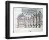 Set Design for the Opera 'Proserpine, C1680-Jean Berain-Framed Giclee Print