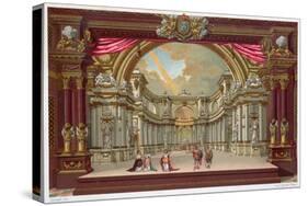 Set Design for the Theatre at Versailles (Colour Litho)-French-Stretched Canvas