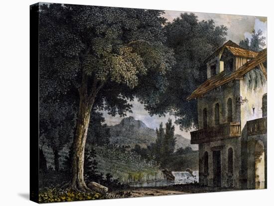 Set Design of Adinas' Farmhouse-Alessandro Sanquirico-Stretched Canvas