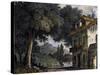 Set Design of Adinas' Farmhouse-Alessandro Sanquirico-Stretched Canvas