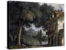 Set Design of Adinas' Farmhouse-Alessandro Sanquirico-Stretched Canvas