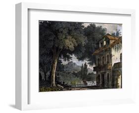 Set Design of Adinas' Farmhouse-Alessandro Sanquirico-Framed Giclee Print