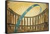 Set Design of the Temple of the Sun-Simon Quaglio-Framed Stretched Canvas