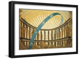 Set Design of the Temple of the Sun-Simon Quaglio-Framed Giclee Print