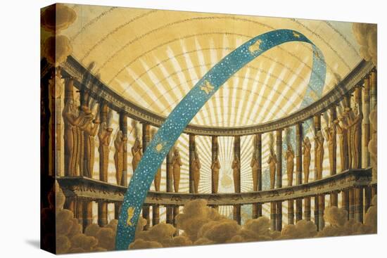 Set Design of the Temple of the Sun-Simon Quaglio-Stretched Canvas