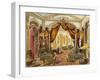 Set Design Sketch for Second Act of Premiere of Opera Fedora-Umberto Giordano-Framed Giclee Print