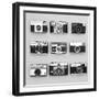 Set of 9 Antique Cameras-Tom Quartermaine-Framed Giclee Print