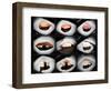 Set Of 9 Different Nigirizushi (Sushi)-Lev4-Framed Art Print