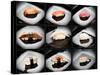 Set Of 9 Different Nigirizushi (Sushi)-Lev4-Stretched Canvas