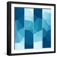 Set of Abstract Blue Background-epic44-Framed Art Print