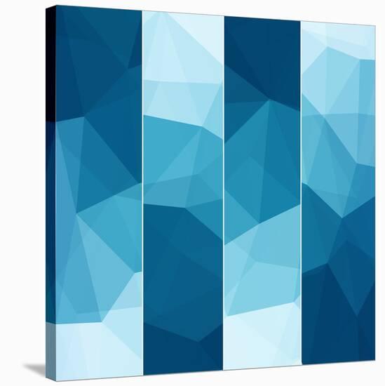 Set of Abstract Blue Background-epic44-Stretched Canvas