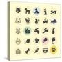 Set of Animal Icons-PureSolution-Stretched Canvas