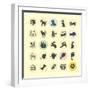 Set of Animal Icons-PureSolution-Framed Art Print