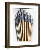 Set of Artist Paintbrushes Fan Out-Winfred Evers-Framed Photographic Print