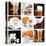Set Of Coffee Drinks-maksheb-Stretched Canvas