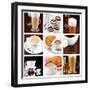 Set Of Coffee Drinks-maksheb-Framed Art Print