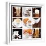 Set Of Coffee Drinks-maksheb-Framed Art Print