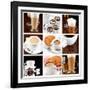 Set Of Coffee Drinks-maksheb-Framed Art Print