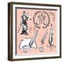 Set of Design Elements for Law-111chemodan111-Framed Art Print