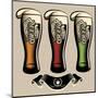 Set of Different Kinds Glasses of Beer-111chemodan111-Mounted Art Print