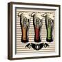 Set of Different Kinds Glasses of Beer-111chemodan111-Framed Art Print