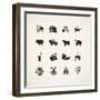 Set of Farm Icons-PureSolution-Framed Art Print