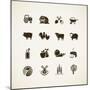 Set of Farm Icons-PureSolution-Mounted Art Print