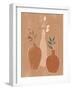 Set of Flower Vases-Ivy Green Illustrations-Framed Giclee Print
