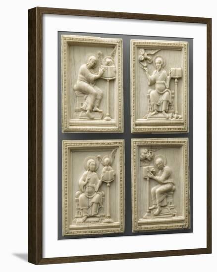 Set of Four Plates: the Evangelists and their Symbols-null-Framed Giclee Print