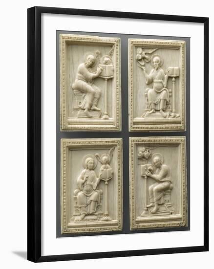 Set of Four Plates: the Evangelists and their Symbols-null-Framed Giclee Print