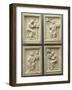 Set of Four Plates: the Evangelists and their Symbols-null-Framed Giclee Print