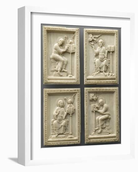 Set of Four Plates: the Evangelists and their Symbols-null-Framed Giclee Print