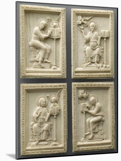Set of Four Plates: the Evangelists and their Symbols-null-Mounted Giclee Print
