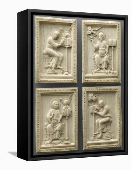 Set of Four Plates: the Evangelists and their Symbols-null-Framed Stretched Canvas