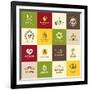 Set Of Icons For Food-varijanta-Framed Art Print