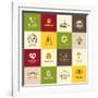 Set Of Icons For Food-varijanta-Framed Art Print