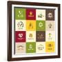 Set Of Icons For Food-varijanta-Framed Art Print